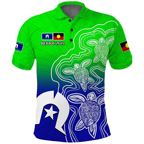 AIO Pride NAIDOC Week 2022 Polo Shirt Torres Strait Islanders With