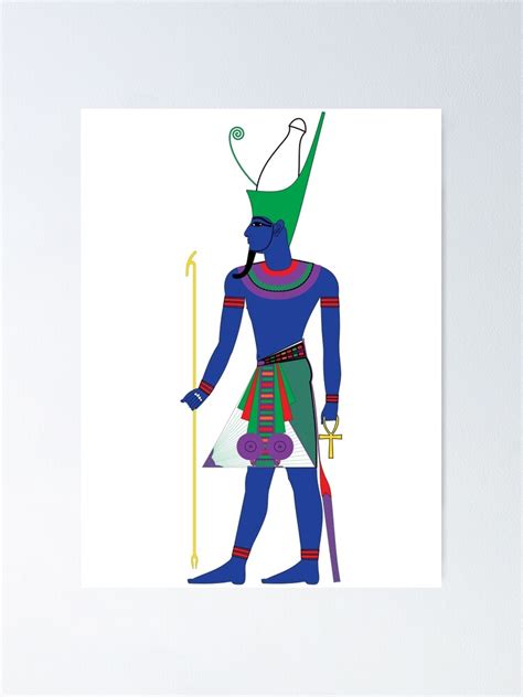 Pharaoh With Double Crown Fresh Colors Egyptian Gods Goddesses