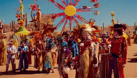 Movie Still By Alejandro Jodorowsky Of A Carnival In Stable Diffusion