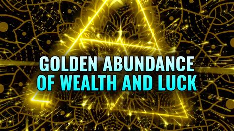 Golden Abundance Of Wealth And Luck Hz Angels Blessings