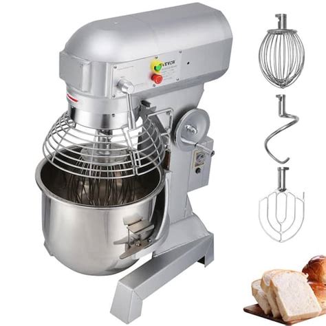 VEVOR 15 Qt Commercial Food Mixer 3 Speeds Adjustable Spiral Mixer