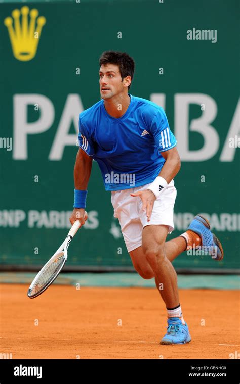 Tennis Atp World Tour Masters Monte Carlo Novak Djokovic In Action Against Fernando