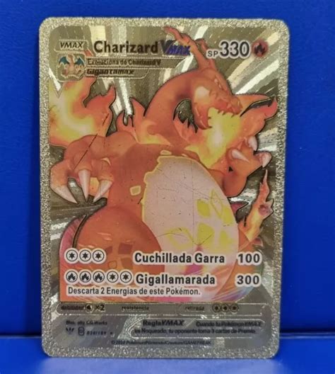 Carte Carte Carte Pokemon Charizard Vmax Sp Gigantamax Or Or Eur