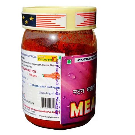 MAURYAA Mutton Masala Powder Packaging Size 100 G Packaging Type