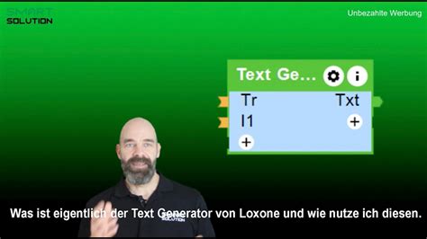 Was Ist Eigentlich Der Text Generator Von Loxone Und Wie Nutze Ich