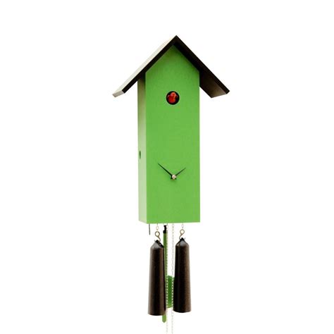 Green Cuckoo Clock Modern Cuckoo Clock Handmade Cuckoo Clock Germany