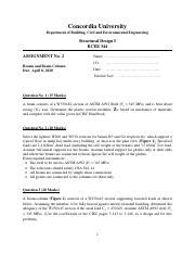 Assignment 2 Pdf Concordia University Department Of Building Civil