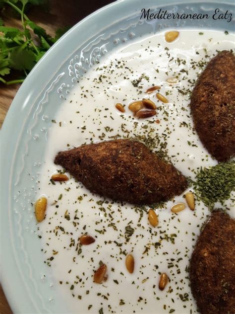 Kibbeh Bi Laban (Fried Kibbeh Meatballs in Yogurt sauce ...