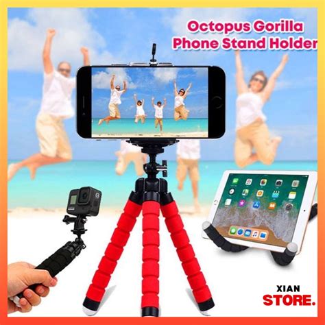 Gorillapod Octopus Mini Tripod Phone Camera Flexible Sponge Adjustable