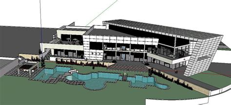 Clubhouse D Skp Model For Sketchup Designs Cad