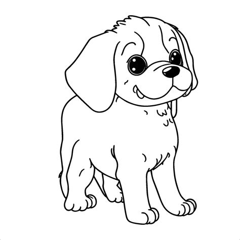 hand drawn dog coloring Page illustration 29723375 Vector Art at Vecteezy