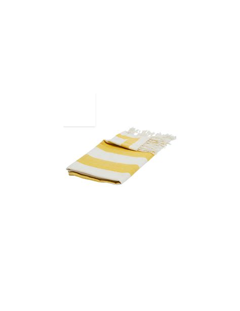 Fouta Beige Jaune Ray E Dragone Art Deco