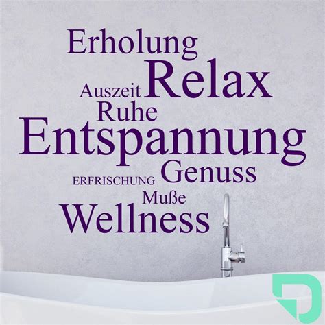 Designscape Wandtattoo Relax Erholung Auszeit Ruhe Entspannung