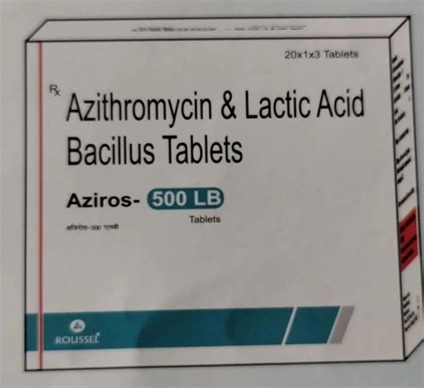 Azithromycin Lactic Acid Bacillus Tablet Strength 500 Mg At Rs 50