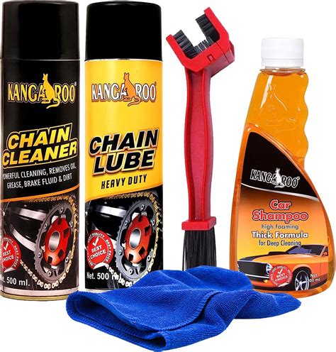 Kangaroo Chain Lube Spray Chain Cleaner Lubricant Spray 500 Ml Each