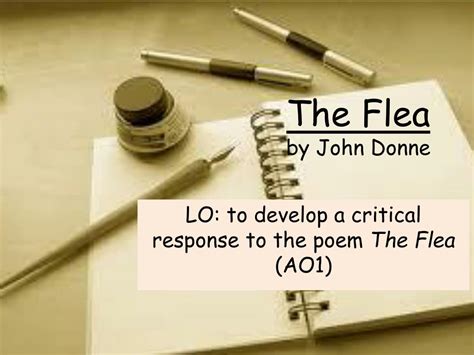 Ppt The Flea By John Donne Powerpoint Presentation Free Download