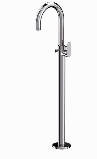 Jaquar Opal Prime Black Chrome Floor Mounted Single Lever Bath Mixer