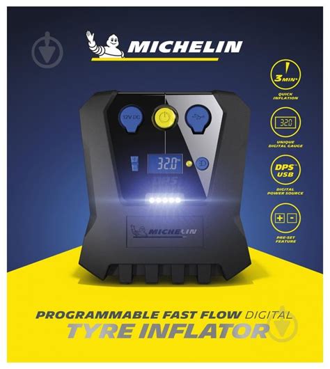 ᐉ Компресcор автомобильный Michelin Programmable Fast Flow Digital Tyre