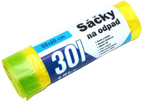 Sáčky na odpad se zatahovací páskou 30 l