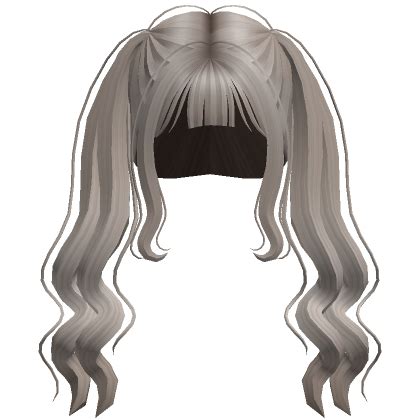 Ash Blonde Curly Pigtails Roblox