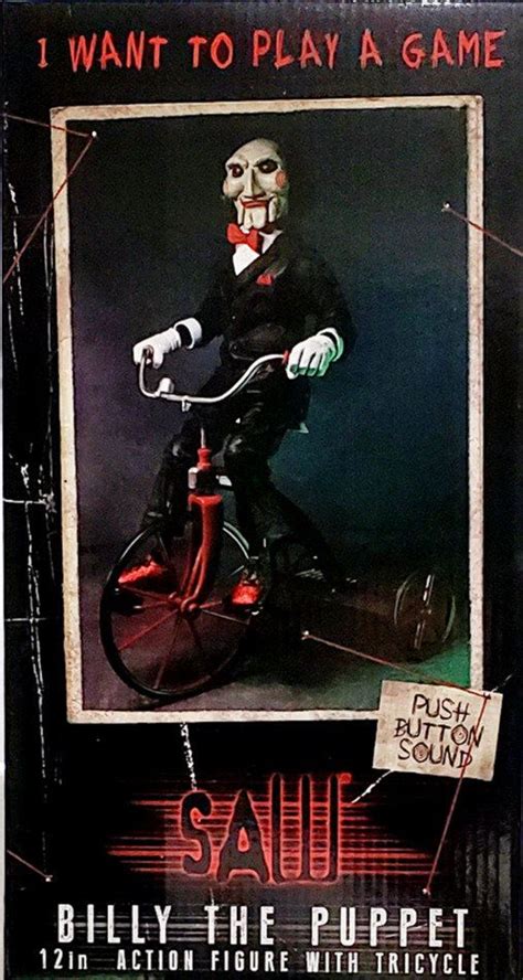 A Poster With A Creepy Man Riding A Bike On Its Front And Side