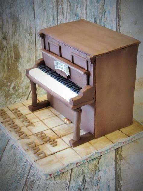 Upright Piano Birthday Cake Piano Cakes Music Themed Cakes Music Cakes