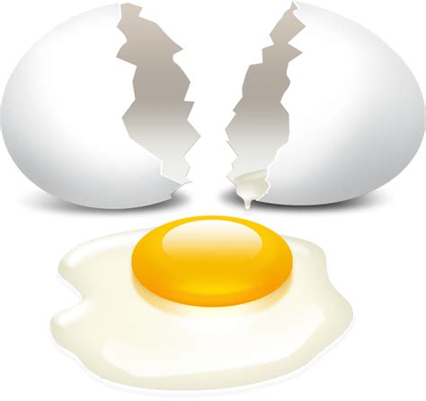 Broken egg with yolk PSD download - GraphicsFuel