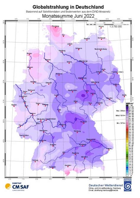 Sonneneinstrahlung In Deutschland Im Juni 2022 Solarserver