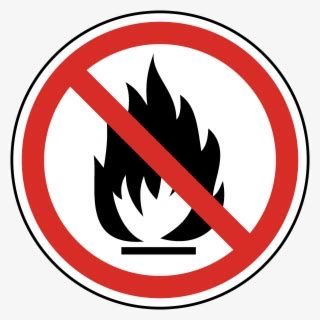 No Naked Flames Prohibition Sign Png Clipart No Naked Flames Signs Free Transparent Clipart