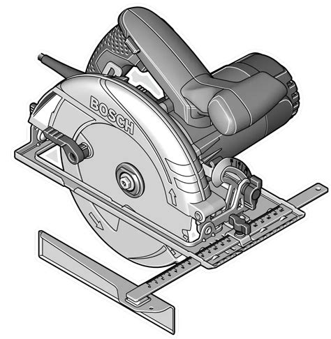 BOSCH GKS 190 Professional Hand Held Circular Saw Instruction Manual