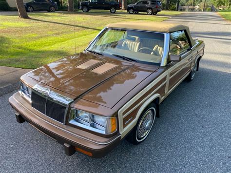 1986 Chrysler Lebaron Convertible Turbo All Paper Work Since New For