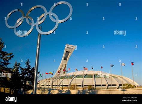 Olympic Stadium Olympic Park Montreal Quebec Canada Stock Photo Alamy