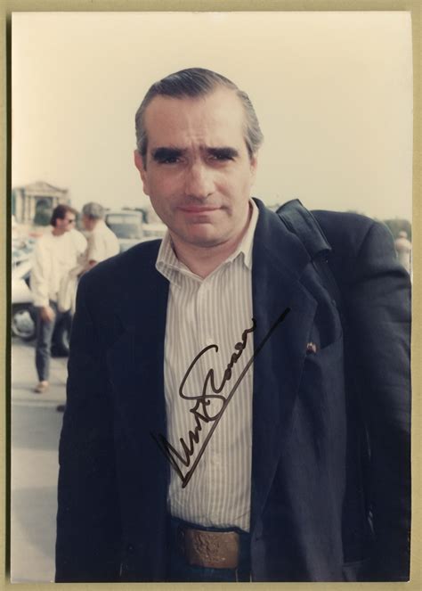 Martin Scorsese Rare Authentic Signed Original Photo Paris 1991 By