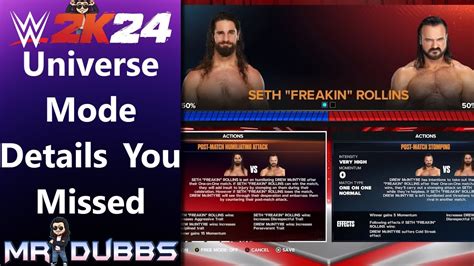 WWE2k24 Universe Mode What You Don T Know YouTube