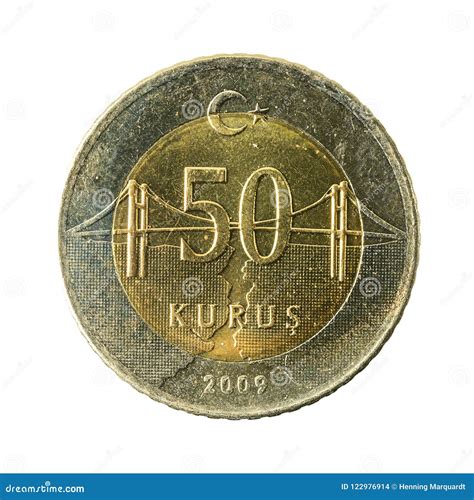 Turkish Kurus Coin Obverse Stock Photo Image Of Economy