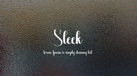 Sleek Font : Download Free for Desktop & Webfont