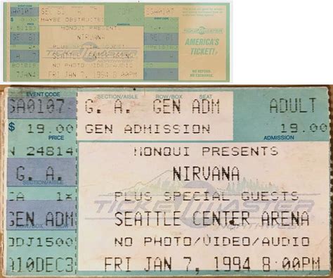 Live Nirvana Concert Chronology 1994 January 07 1994 Seattle