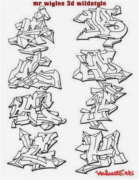 Graffiti Wall: Graffiti Alphabet Wildstyle