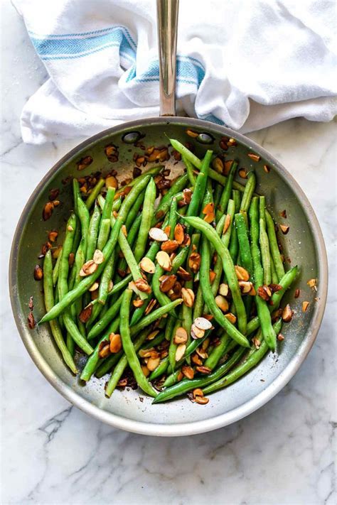 Green Beans With Browned Butter Almondine