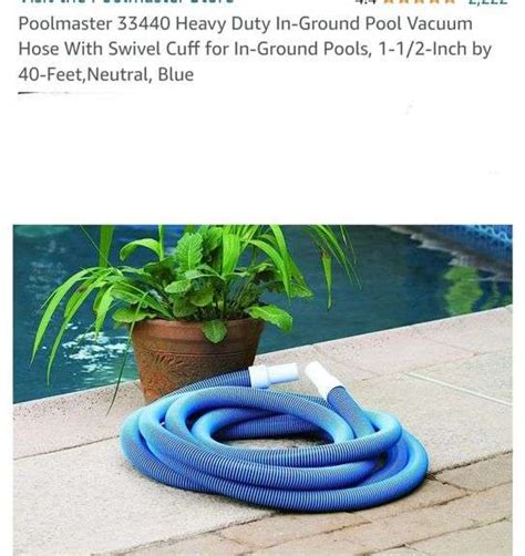 Poolmaster Heavy Duty In Ground Pool Vacuum Hose With Swivel Cuff