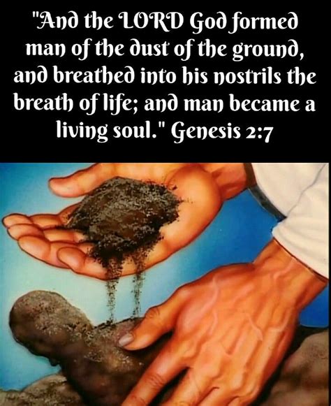 Genesis 2 7 Kjv And The Lord God Formed Man Of The Dust Of The Ground