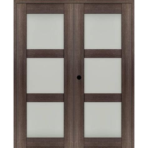 Belldinni Vona 36 X 96 Right Hand Active 3 Lite Frosted Glass