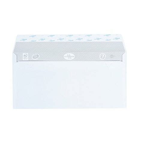 Enveloppe Velin La Couronne Blanche 110 X 220 Mm Format DL Avec