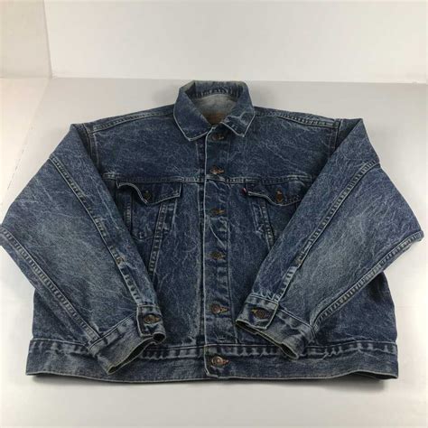 Levi S Vintage Vtg S Levi S Jacket Blue Acid Wash Gem