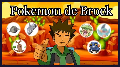 Todos Los Pokemon De Brock Desde La Primera A La última Generación