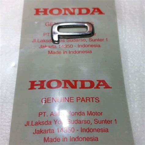 Jual Emblem Logo Honda Scoopy Huruf P Warna Silver Original