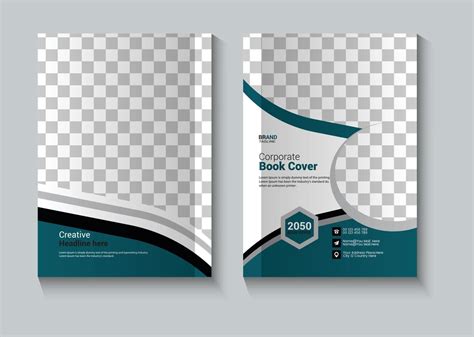 Modern and clean business book cover design 21859780 Vector Art at Vecteezy