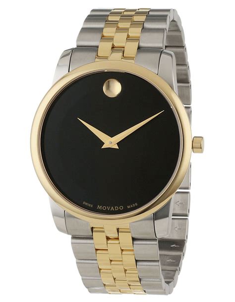 Lyst Movado Mens Museum Classic Two Tone Watch In Metallic For Men