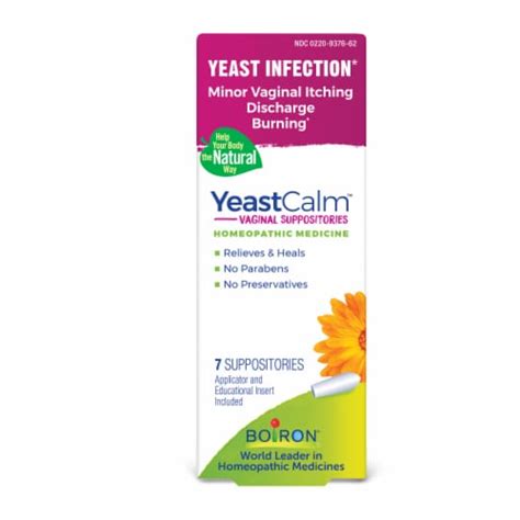 Boiron® YeastCalm Yeast Infection Relief Suppositories, 7 ct - King Soopers