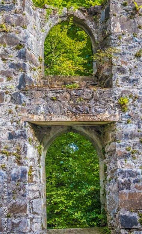 Ruins of Armadale Castle, a ruined country house in Armadale, Isle of ...